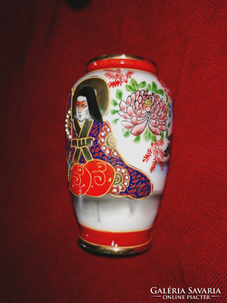 Régi Japán kézzel festett Satsuma váza