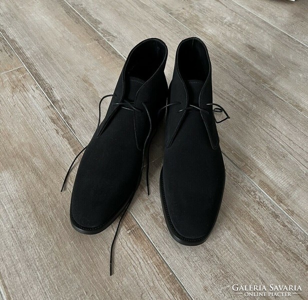 Prada numbered luxury black calfskin nubuck men's shoes m: 9 / 43 - 44 new price: €680