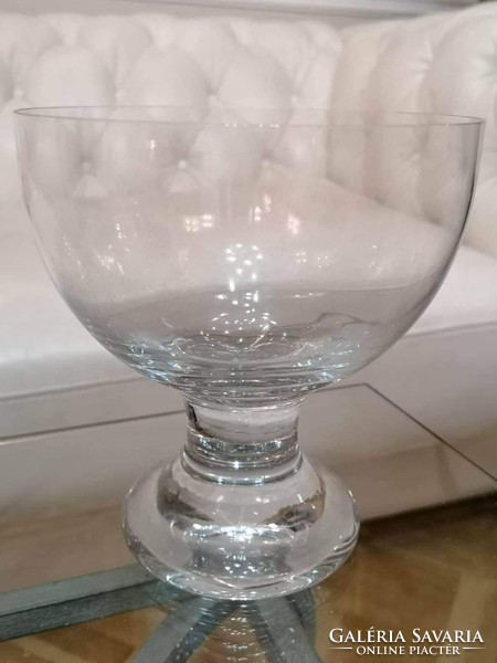 Giant crystal glass goblet, 16 cm