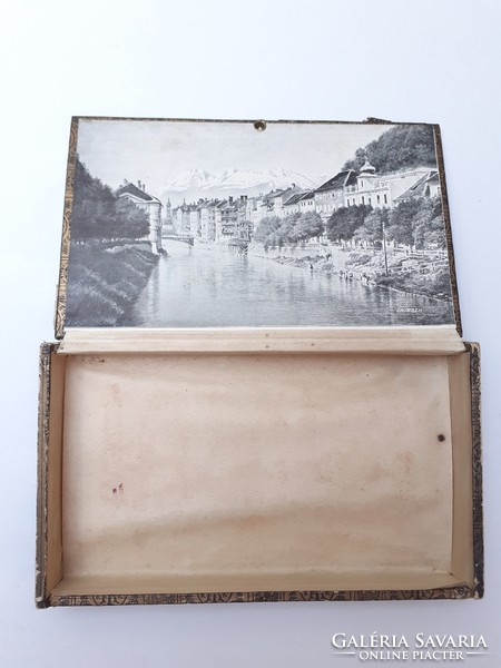Old cigarette box 1915 opera tobacco wooden box
