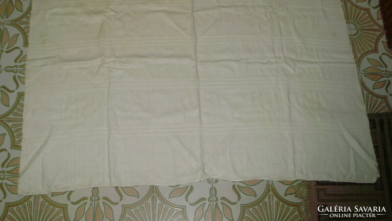 Old linen tablecloth, tablecloth - 185 x 130 cm