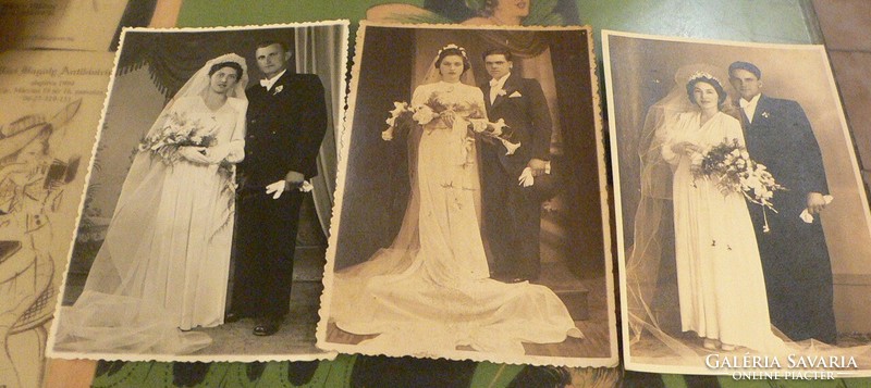 Old wedding photos from the 1940s