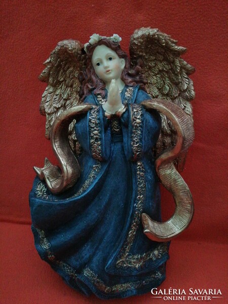 Nagyméretű, bájos, imátkozó angyalka. Szobor, figura.Karácsonyi, dekoráció.