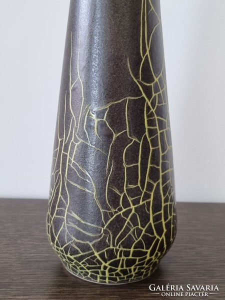 Special applied art ceramic vase ('70s) -37 cm