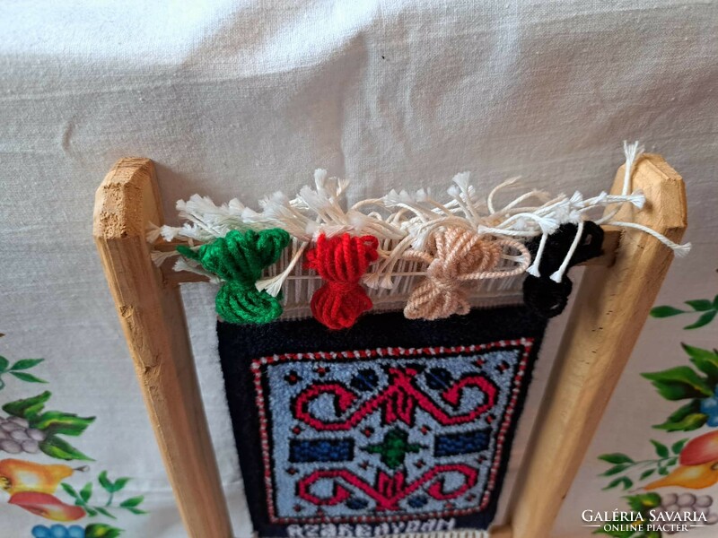 Azerbajdzsáni mini szőnyeg szuvenír keretben