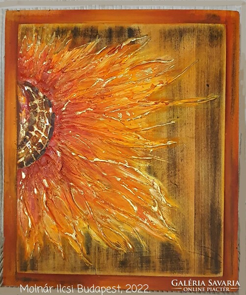 Molnár Ilcsi  " Napfényt "  című munkám - akril festmény