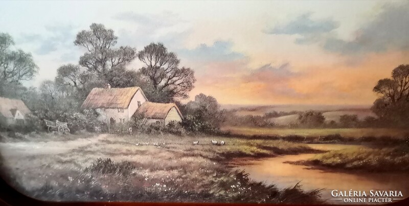 Fk/244 - without signature - rural idyll - oil print