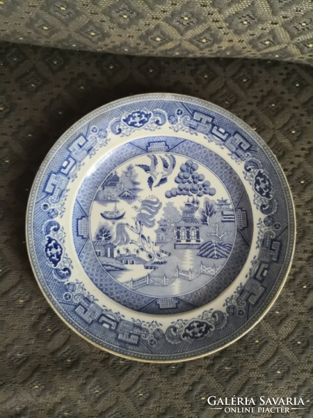 Antik Willow angol porcelán tányér