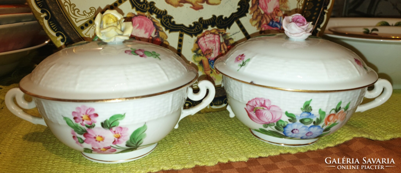 Herend soup cups with lids