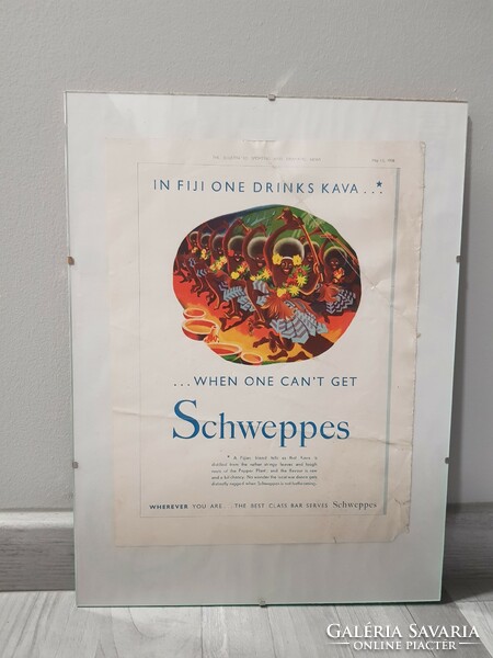 Schweppes hirdetés 1938