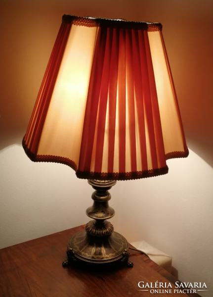 Antique copper silver-plated table lamp