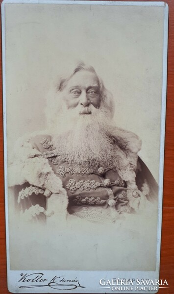 Idős férfi fényképe díszmagyarban - Koller K. tanár műterme 1870 körül