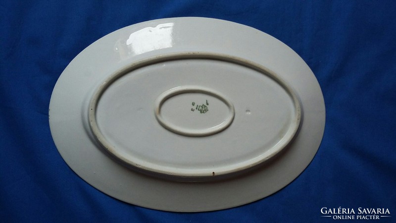 Zsolnay tiny floral oval porcelain bowl