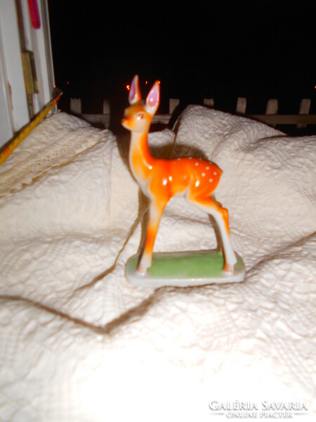 The designer of Drasche's porcelain deer figure is Béla Balogh.-Indicated on the base