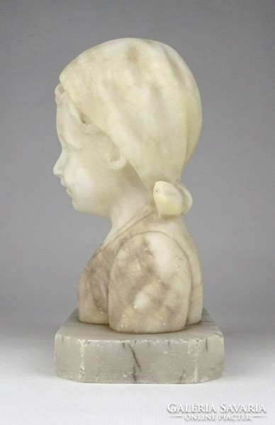 1L325 antique little girl bust marble bust 17 cm