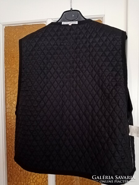 Vintage Original French Guy Laroche Vest --- Quilted Black Velvet Jacket - Jacket