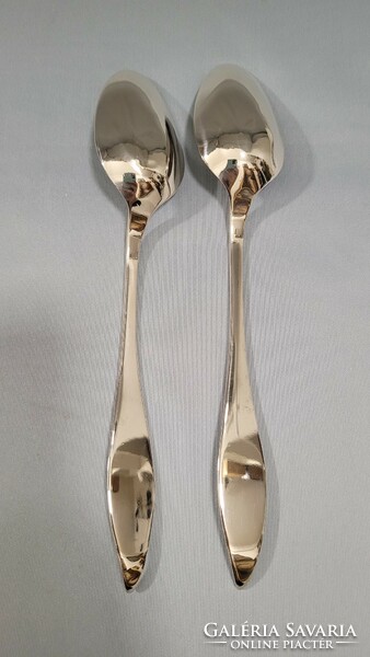 2 antique lat silver spoons 112.53g