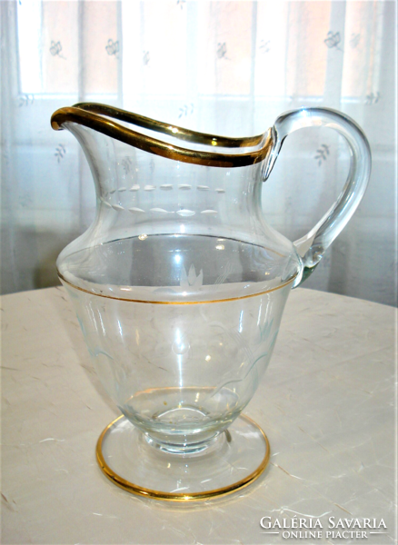 Special blown glass water jug