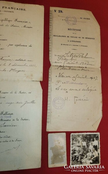 Hungarian soldier's French Foreign Legion papers 1902