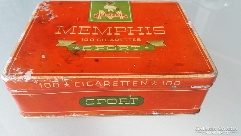 Régi Memphis Sport cigis fémdoboz vintage cigarettás doboz