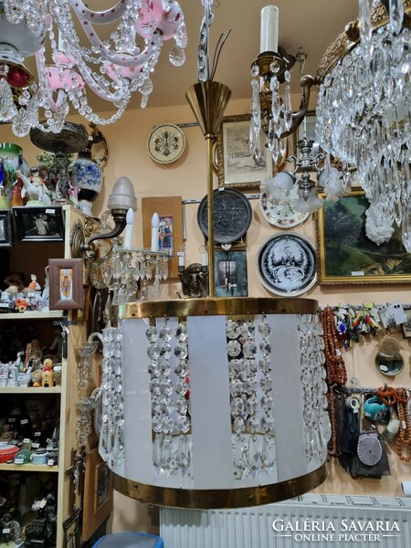 Retro Czechoslovak crystal chandelier