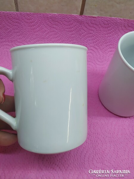 Porcelain cup, mug 3 pieces for sale! Zsolnay cup