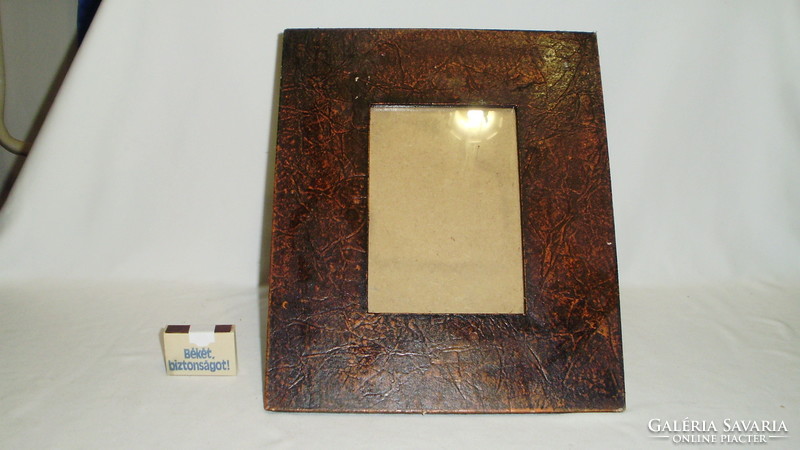 Leather table picture frame, picture holder, photo frame - 30.5 x 25.5 cm