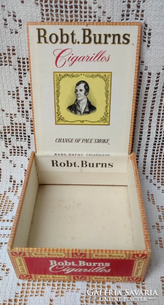 Robt.Burns cigarillos cardboard cigarette box