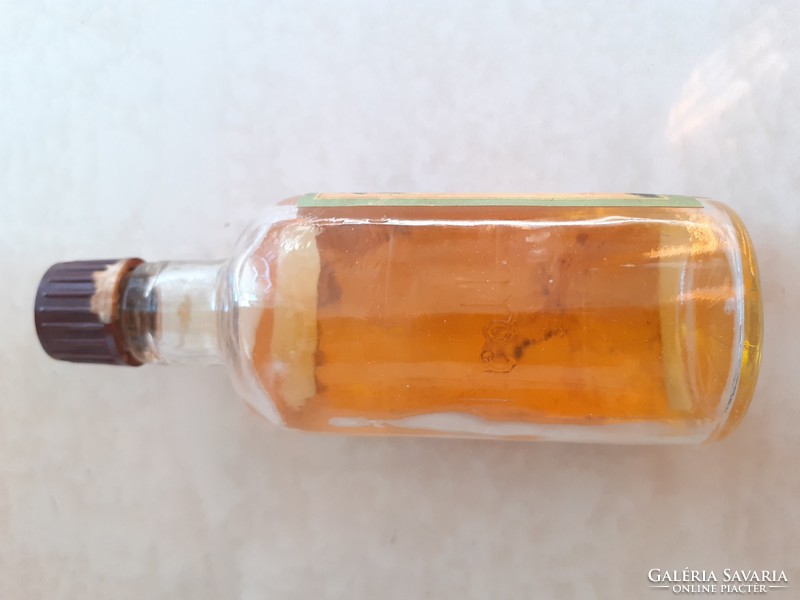 Retro KHV nyírfa hajszesz régi címkés hajápolós üveg palack