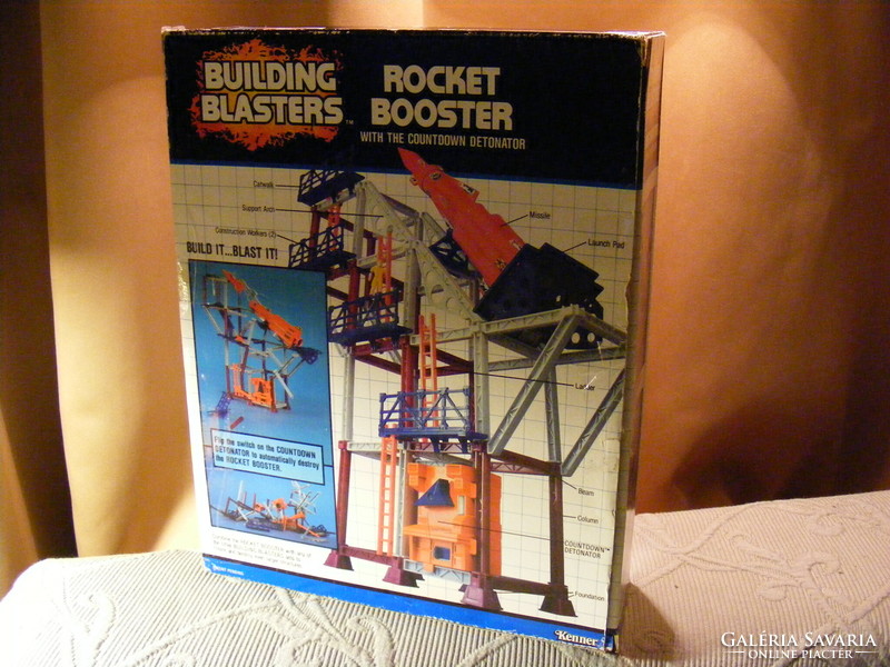 Retro kenner 1989 building blasters rocket booster rocket launcher game