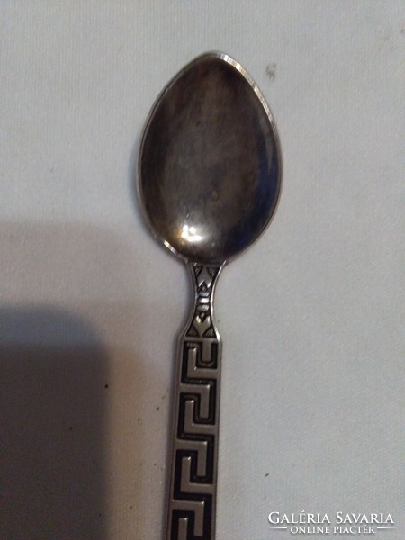 Silver mocha spoon, coffee spoon in box 