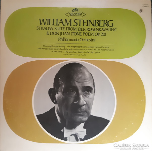 William Steinberg conducts: Strauss Rose Knight Suite lp vinyl record vinyl