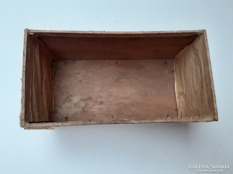 Régi cigarettás fadoboz cigis Trabucos dohányos antik tároló doboz