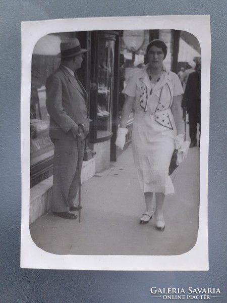 Régi hölgy fotó vintage női férfi fénykép 1930 körül