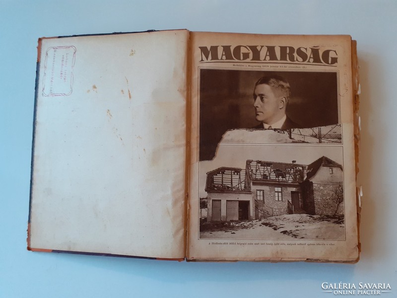 Volume of the pictorial supplement of the old newspaper 1928. Évi Magyarság