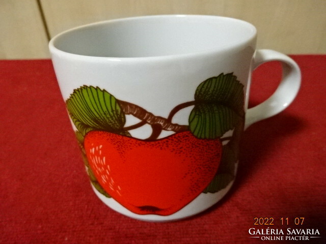 Alföldi porcelain mug with strawberry pattern. He has! Jokai.
