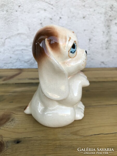 Retro faience beagle? Porcelain puppy
