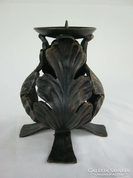 Ornate iron candle holder heavy piece 1.5 kg