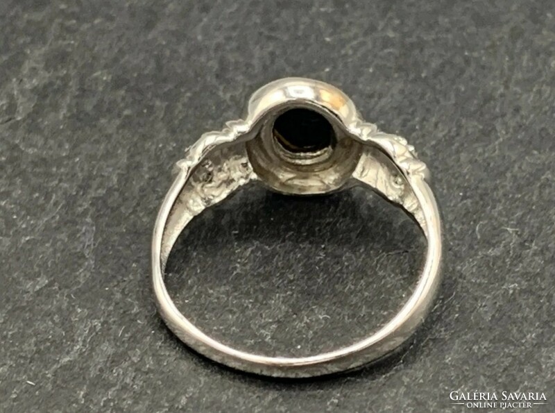 Opál drágaköves/ sterling ezüst gyűrű, 925  - új 54 mèret