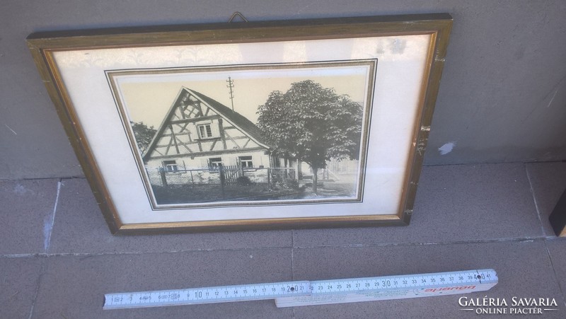 (K) print in frame with 36x26 cm frame