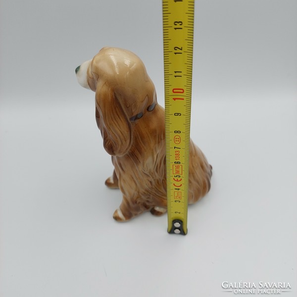 Őry ferenc zsolnay spaniel dog figurine