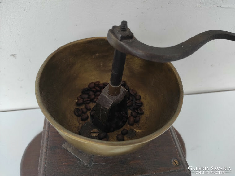 Antik kávé daráló fa dobozos kávédaráló kölönleges konyhai eszköz 230 6159
