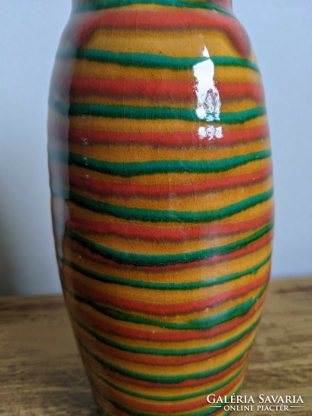 Retro striped vase