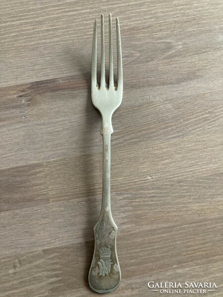 Christofle antique fork with coat of arms