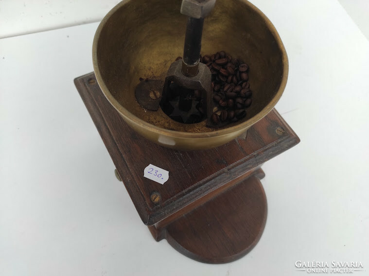 Antique coffee grinder wooden box coffee grinder special kitchen tool 230 6159