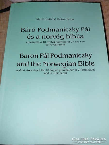 Pál Baró Podmaniczky and the Norwegian Bible. Signed! HUF 7,900.