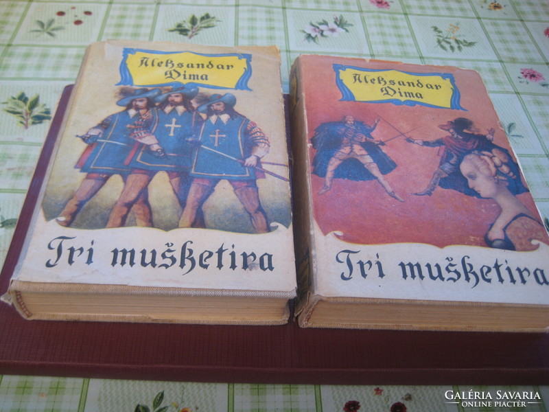 Dumas regény  : Tri Musketira  I- II.   Rijeka  1964 , kemény kötéssel , horvátul