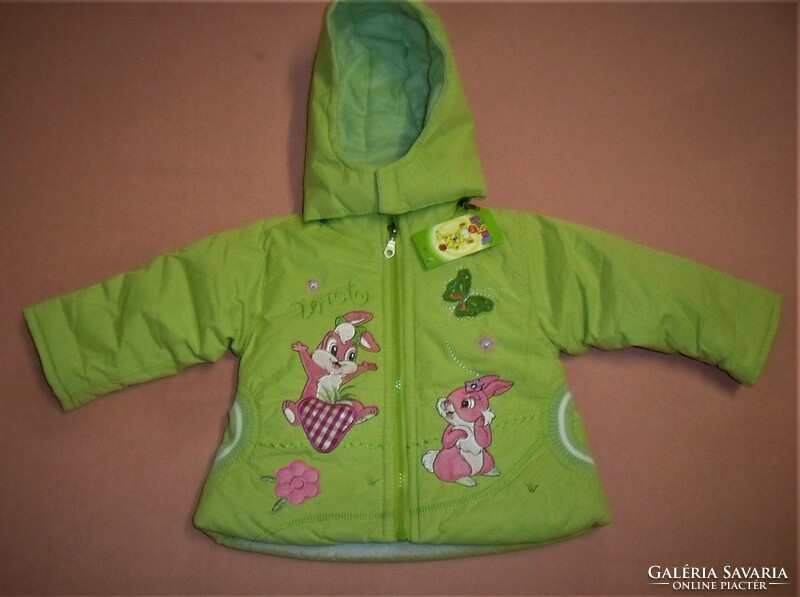 A fairy new, embroidered, warm little girl's jacket, even as a gift! Size 86