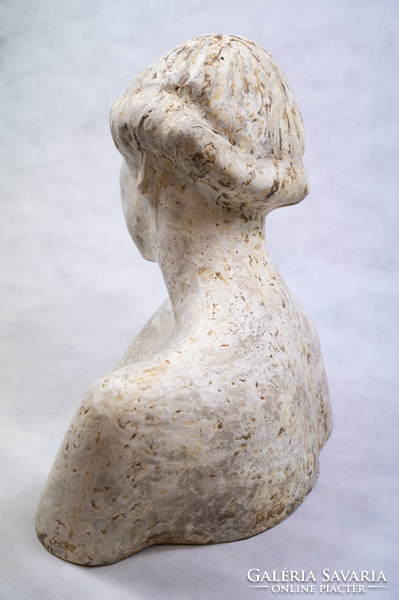 Zoltán Borberek blacksmith plaster female bust large size