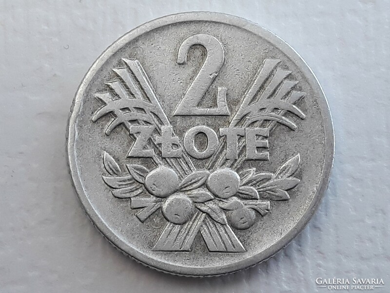 Lengyelország 2 Zloty 1960 érme - Lengyel Alu 2 Zlote, ZL 1960 külföldi pénzérme